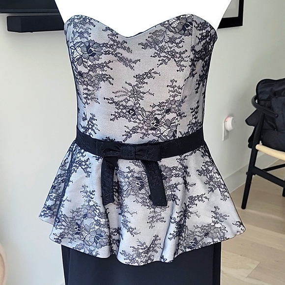 Badgley Mischka Formal Gown Strapless - Picture 3 of 4